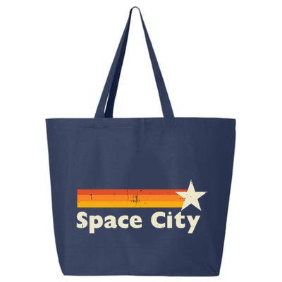 Retro Distressed Houston Baseball Space City 25L Jumbo Tote