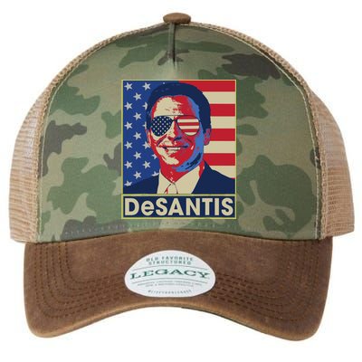 Ron DeSantis Hope Poster Vote For Republican President 2024 Legacy Tie Dye Trucker Hat