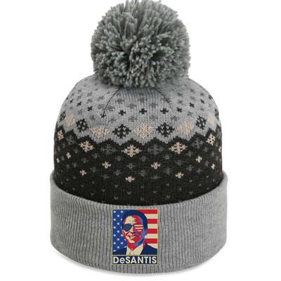 Ron DeSantis Hope Poster Vote For Republican President 2024 The Baniff Cuffed Pom Beanie