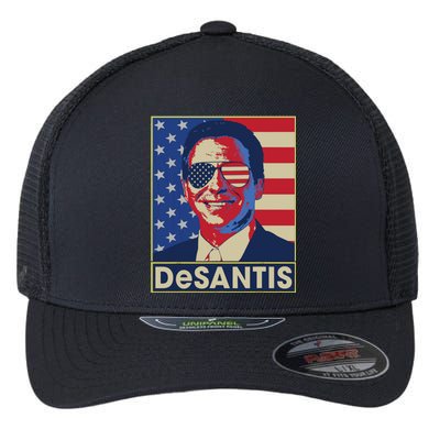 Ron DeSantis Hope Poster Vote For Republican President 2024 Flexfit Unipanel Trucker Cap