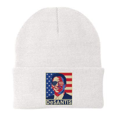 Ron DeSantis Hope Poster Vote For Republican President 2024 Knit Cap Winter Beanie