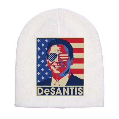 Ron DeSantis Hope Poster Vote For Republican President 2024 Short Acrylic Beanie