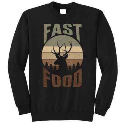 Retro Deer Hunting Fast Food Funny Gift For Hunters Sweatshirt