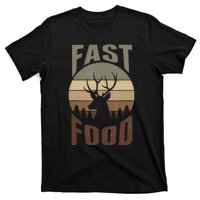 Retro Deer Hunting Fast Food Funny Gift For Hunters T-Shirt