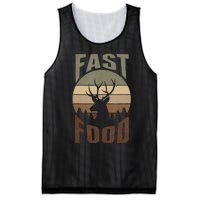 Retro Deer Hunting Fast Food Funny Gift For Hunters Mesh Reversible Basketball Jersey Tank