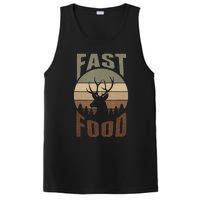 Retro Deer Hunting Fast Food Funny Gift For Hunters PosiCharge Competitor Tank