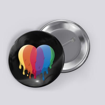 Rainbow Dripping Heart Button