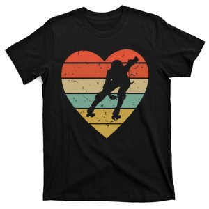 Roller Derby Heart Retro Skater Player T-Shirt