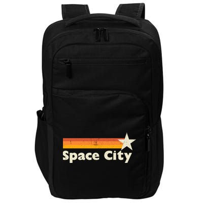 Retro Distressed Houston Baseball Space City Impact Tech Backpack