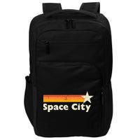 Retro Distressed Houston Baseball Space City Impact Tech Backpack