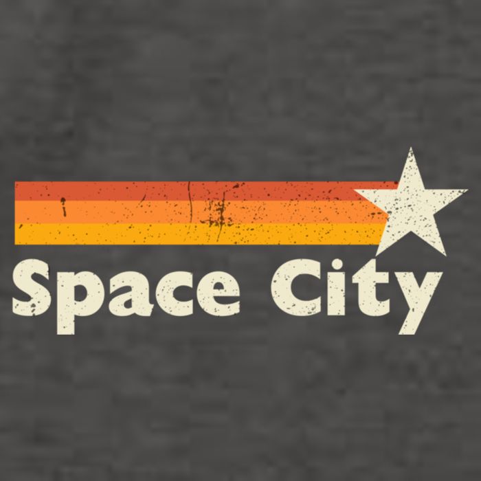 Retro Distressed Houston Baseball Space City Vector Backpack