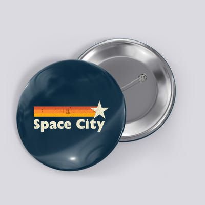 Retro Distressed Houston Baseball Space City Button