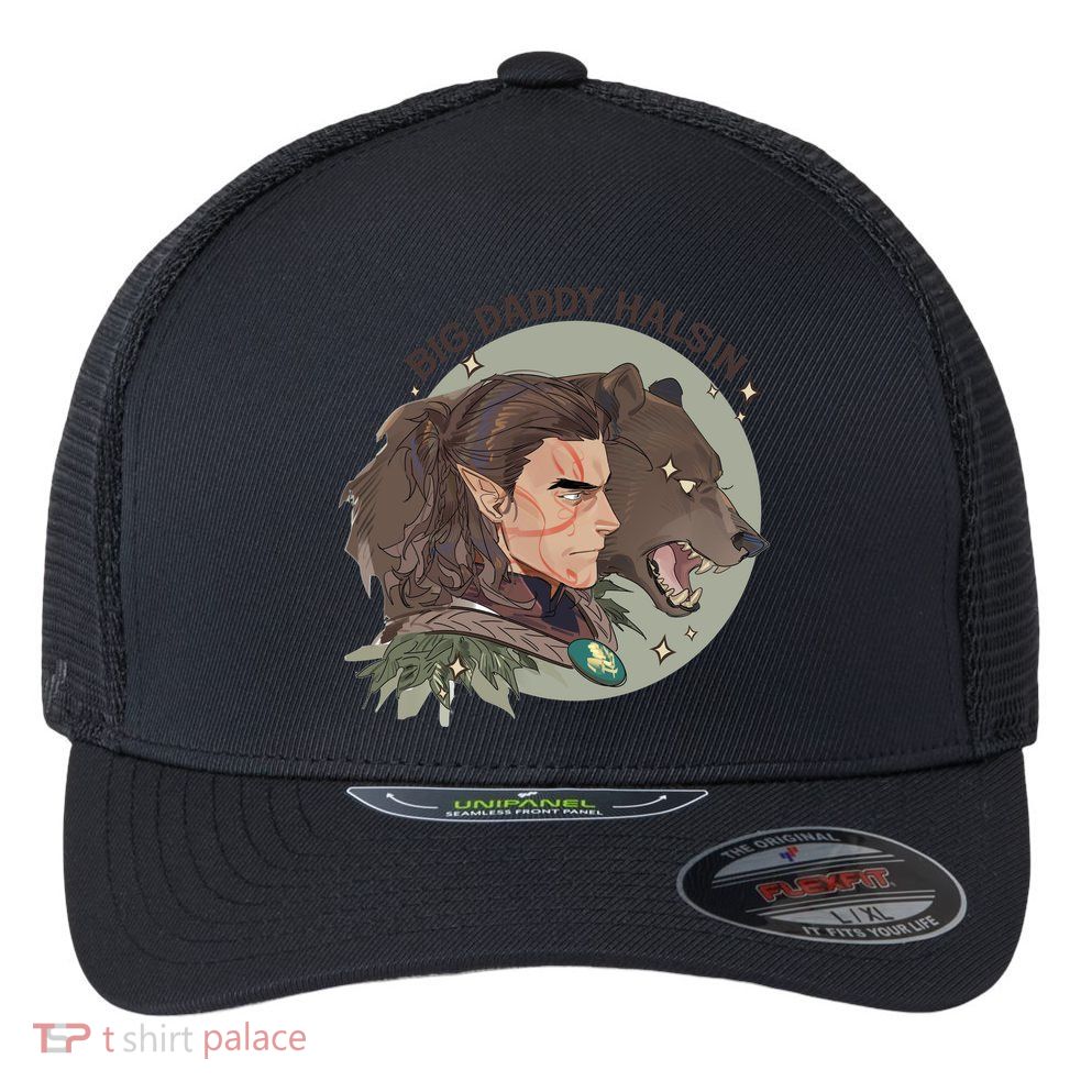 Retro Daddy Halsin The Druid Halsin Video Games BaldurS Gate 3 Flexfit Unipanel Trucker Cap