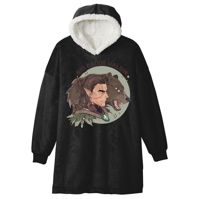Retro Daddy Halsin The Druid Halsin Video Games BaldurS Gate 3 Hooded Wearable Blanket