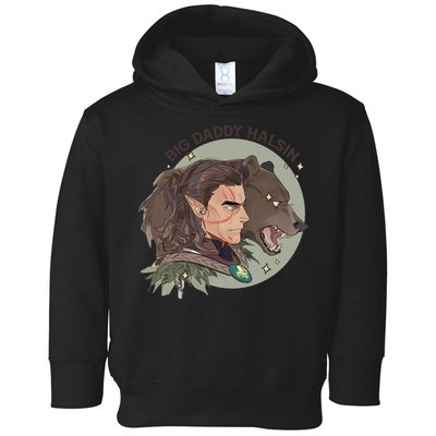 Retro Daddy Halsin The Druid Halsin Video Games BaldurS Gate 3 Toddler Hoodie