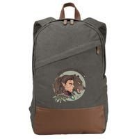 Retro Daddy Halsin The Druid Halsin Video Games BaldurS Gate 3 Cotton Canvas Backpack