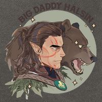 Retro Daddy Halsin The Druid Halsin Video Games BaldurS Gate 3 Cotton Canvas Backpack