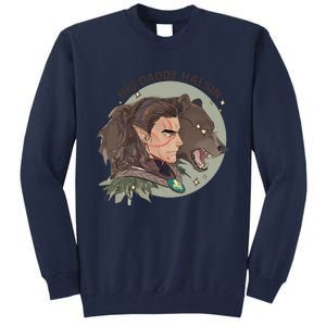 Retro Daddy Halsin The Druid Halsin Video Games BaldurS Gate 3 Tall Sweatshirt