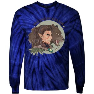 Retro Daddy Halsin The Druid Halsin Video Games BaldurS Gate 3 Tie-Dye Long Sleeve Shirt