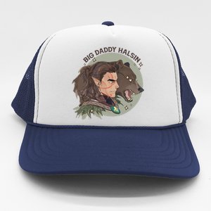 Retro Daddy Halsin The Druid Halsin Video Games BaldurS Gate 3 Trucker Hat