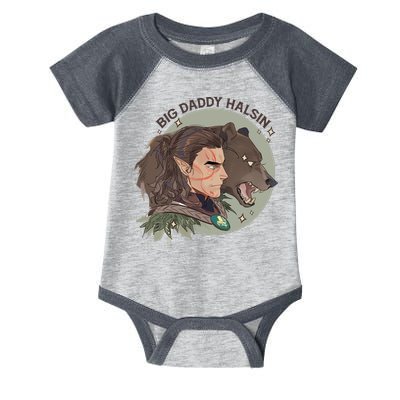Retro Daddy Halsin The Druid Halsin Video Games BaldurS Gate 3 Infant Baby Jersey Bodysuit