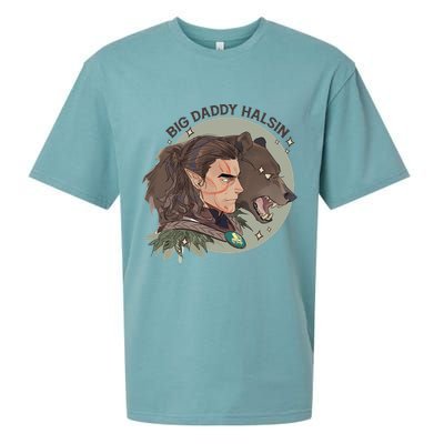 Retro Daddy Halsin The Druid Halsin Video Games BaldurS Gate 3 Sueded Cloud Jersey T-Shirt