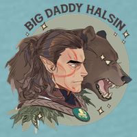 Retro Daddy Halsin The Druid Halsin Video Games BaldurS Gate 3 Sueded Cloud Jersey T-Shirt