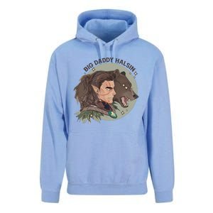 Retro Daddy Halsin The Druid Halsin Video Games BaldurS Gate 3 Unisex Surf Hoodie