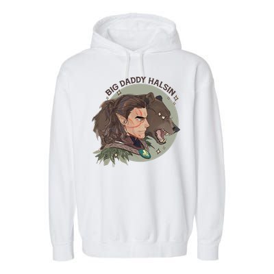 Retro Daddy Halsin The Druid Halsin Video Games BaldurS Gate 3 Garment-Dyed Fleece Hoodie