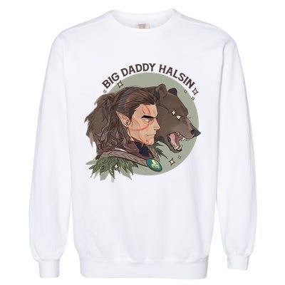 Retro Daddy Halsin The Druid Halsin Video Games BaldurS Gate 3 Garment-Dyed Sweatshirt