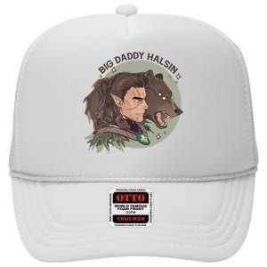 Retro Daddy Halsin The Druid Halsin Video Games BaldurS Gate 3 High Crown Mesh Back Trucker Hat