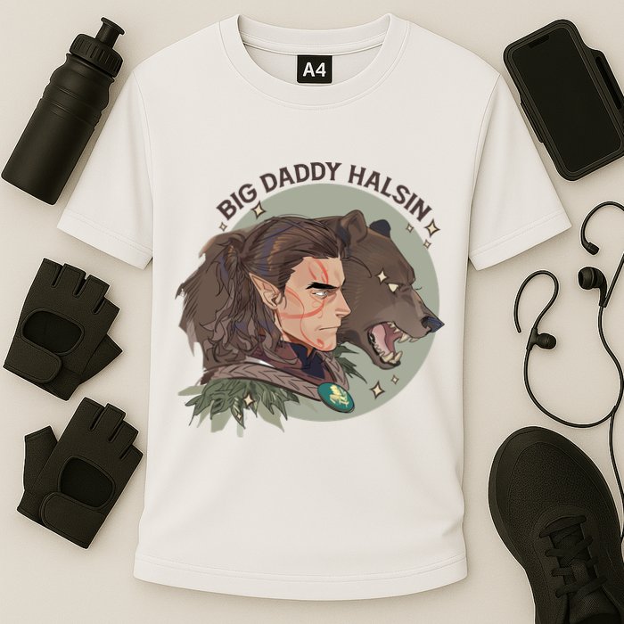 Retro Daddy Halsin The Druid Halsin Video Games BaldurS Gate 3 Performance Shirt