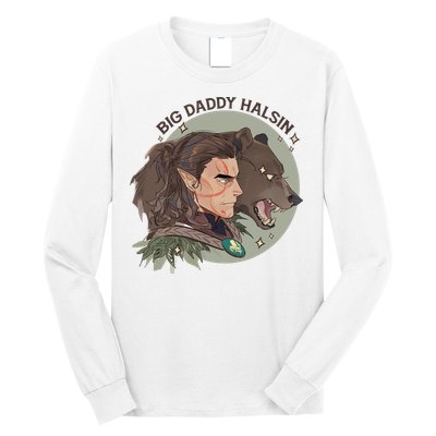 Retro Daddy Halsin The Druid Halsin Video Games BaldurS Gate 3 Long Sleeve Shirt