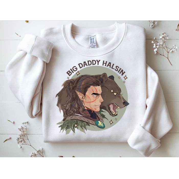 Retro Daddy Halsin The Druid Halsin Video Games BaldurS Gate 3 Sweatshirt