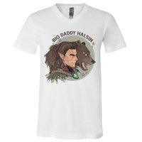 Retro Daddy Halsin The Druid Halsin Video Games BaldurS Gate 3 V-Neck T-Shirt