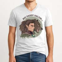 Retro Daddy Halsin The Druid Halsin Video Games BaldurS Gate 3 V-Neck T-Shirt