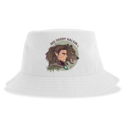 Retro Daddy Halsin The Druid Halsin Video Games BaldurS Gate 3 Sustainable Bucket Hat