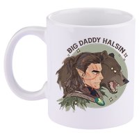 Retro Daddy Halsin The Druid Halsin Video Games BaldurS Gate 3 11oz C Handle Ceramic Mug