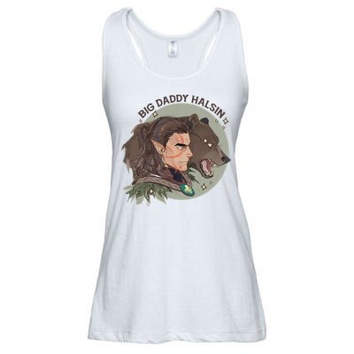 Retro Daddy Halsin The Druid Halsin Video Games BaldurS Gate 3 Ladies Essential Flowy Tank