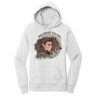 Retro Daddy Halsin The Druid Halsin Video Games BaldurS Gate 3 Women's Pullover Hoodie