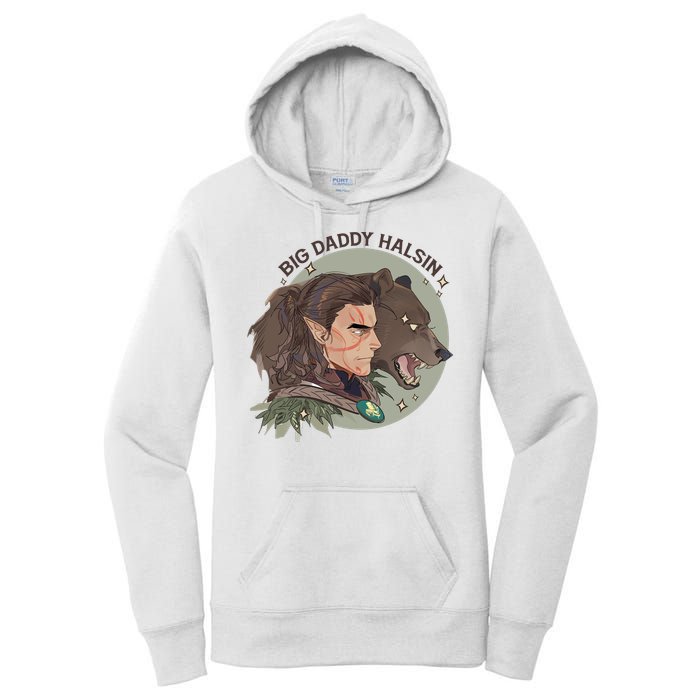Retro Daddy Halsin The Druid Halsin Video Games BaldurS Gate 3 Women's Pullover Hoodie