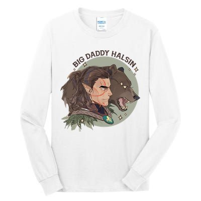 Retro Daddy Halsin The Druid Halsin Video Games BaldurS Gate 3 Tall Long Sleeve T-Shirt