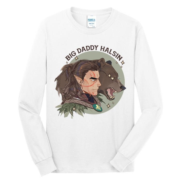 Retro Daddy Halsin The Druid Halsin Video Games BaldurS Gate 3 Tall Long Sleeve T-Shirt