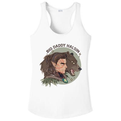 Retro Daddy Halsin The Druid Halsin Video Games BaldurS Gate 3 Ladies PosiCharge Competitor Racerback Tank