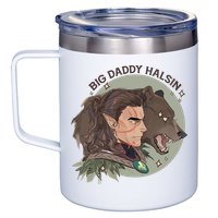 Retro Daddy Halsin The Druid Halsin Video Games BaldurS Gate 3 12oz Stainless Steel Coffee Mug