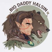 Retro Daddy Halsin The Druid Halsin Video Games BaldurS Gate 3 Mousepad