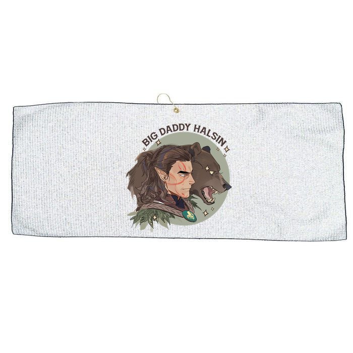 Retro Daddy Halsin The Druid Halsin Video Games BaldurS Gate 3 Large Microfiber Waffle Golf Towel