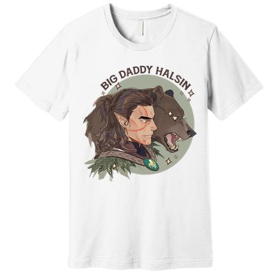 Retro Daddy Halsin The Druid Halsin Video Games BaldurS Gate 3 Premium T-Shirt