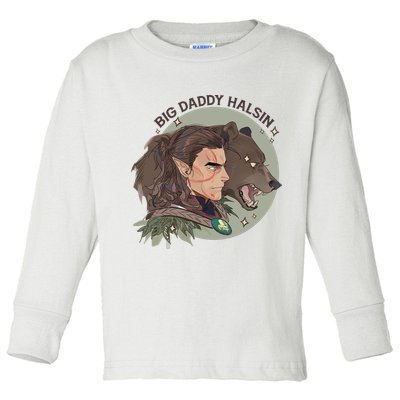 Retro Daddy Halsin The Druid Halsin Video Games BaldurS Gate 3 Toddler Long Sleeve Shirt