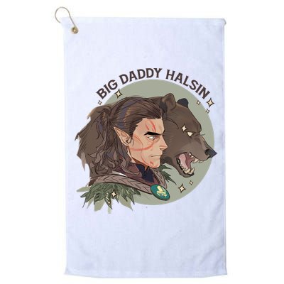 Retro Daddy Halsin The Druid Halsin Video Games BaldurS Gate 3 Golf Towel
